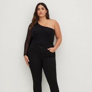 Torrid Black One-Shoulder Top 2X